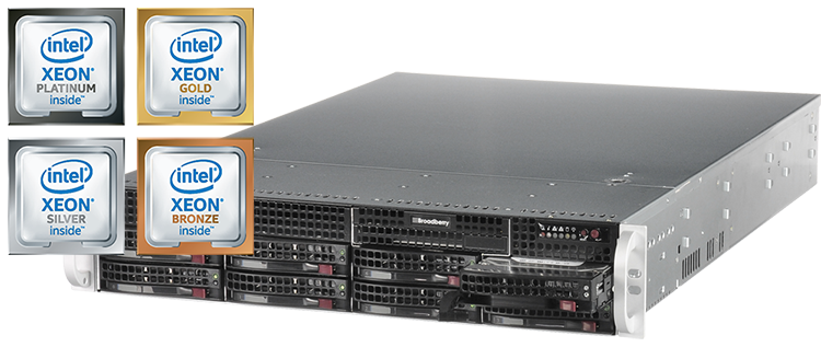 cyberserve server with bronze, silver, gold and platinum intel xeon scalable processors