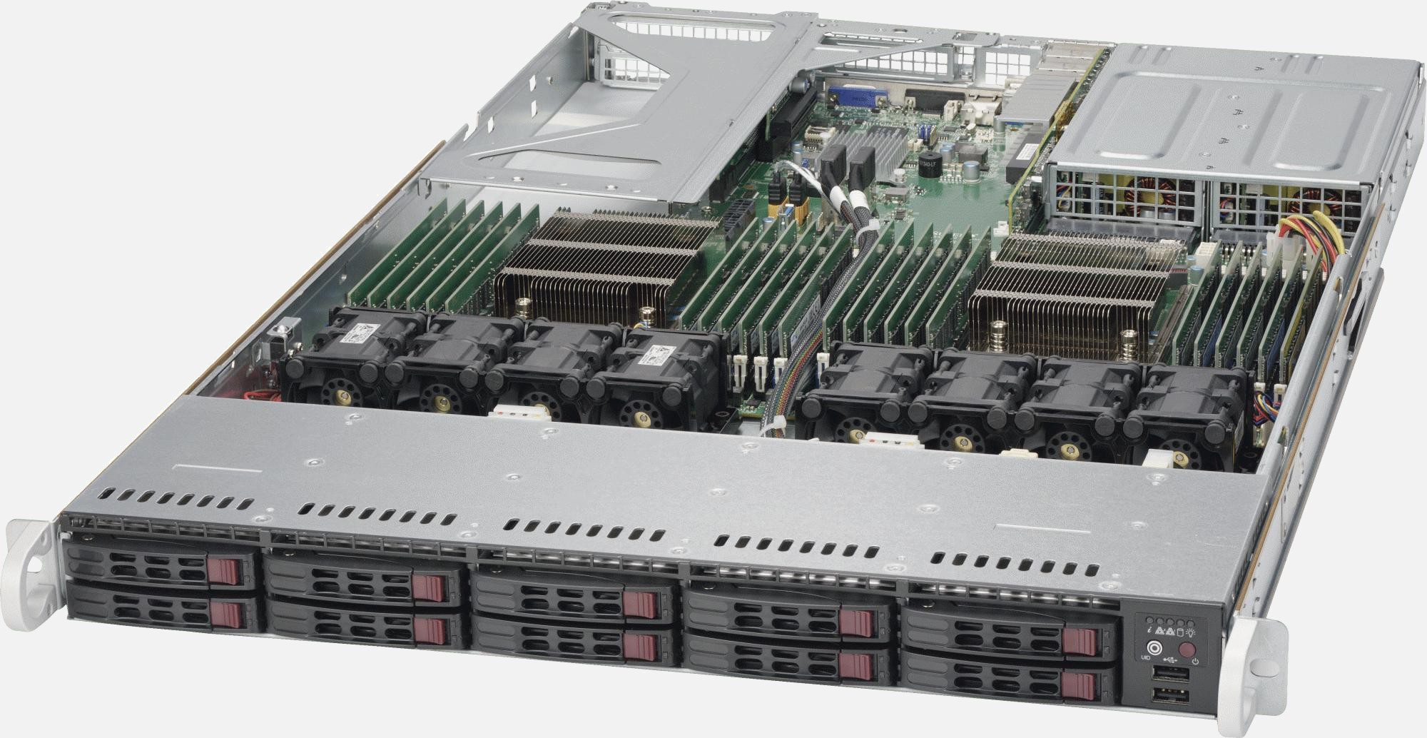 SYS 1028U E1CR4 PLUS   Used   SUPERMICRO SUPERSERVER 1028U E1CR4+ 2.5 INCH SFF 10 BAY HSHD HSPS